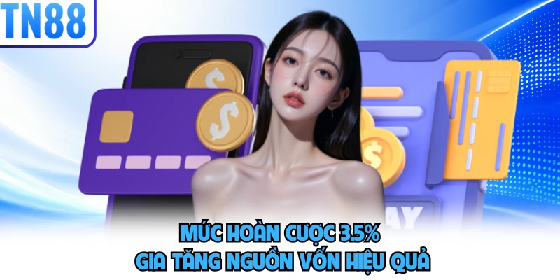 Mức hoàn cược 3.5% gia tăng nguồn vốn hiệu quả
